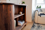 Slated Walnut TV Console
