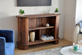 Slated Walnut TV Console