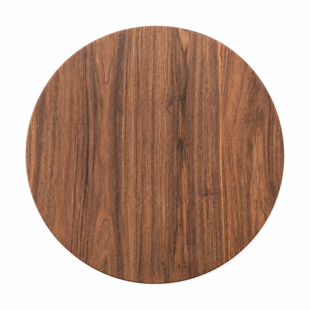 Solid Walnut Round Side Table