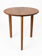 Solid Walnut Round Side Table