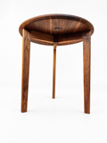 Solid Walnut Round Side Table