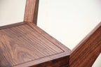 Walnut Table Base (Glass Top Not Included)