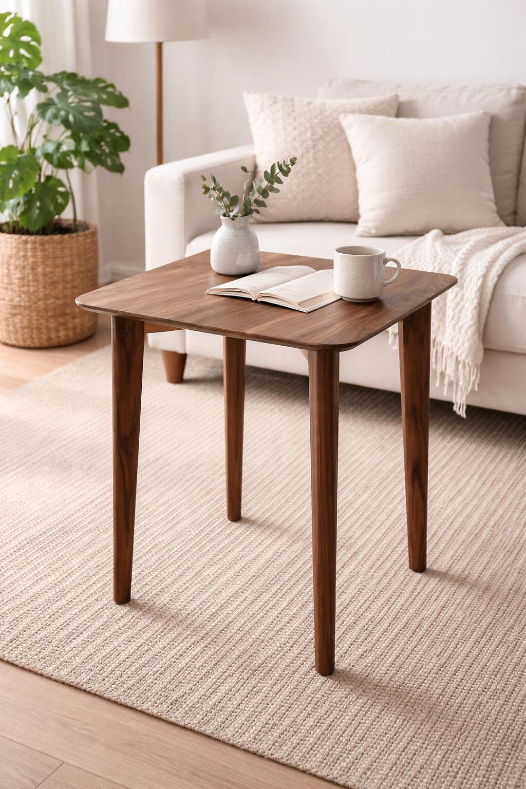 Solid Walnut End Table