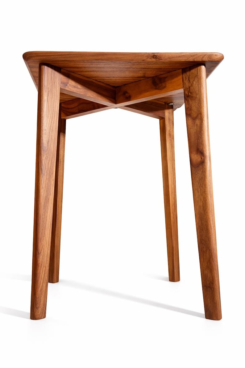 Solid Walnut End Table assembly