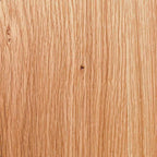 Solid White Oak Round Side Table grain detail