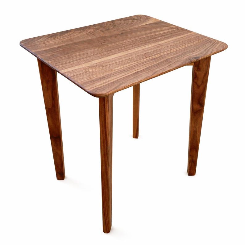 Solid Walnut End Table detail
