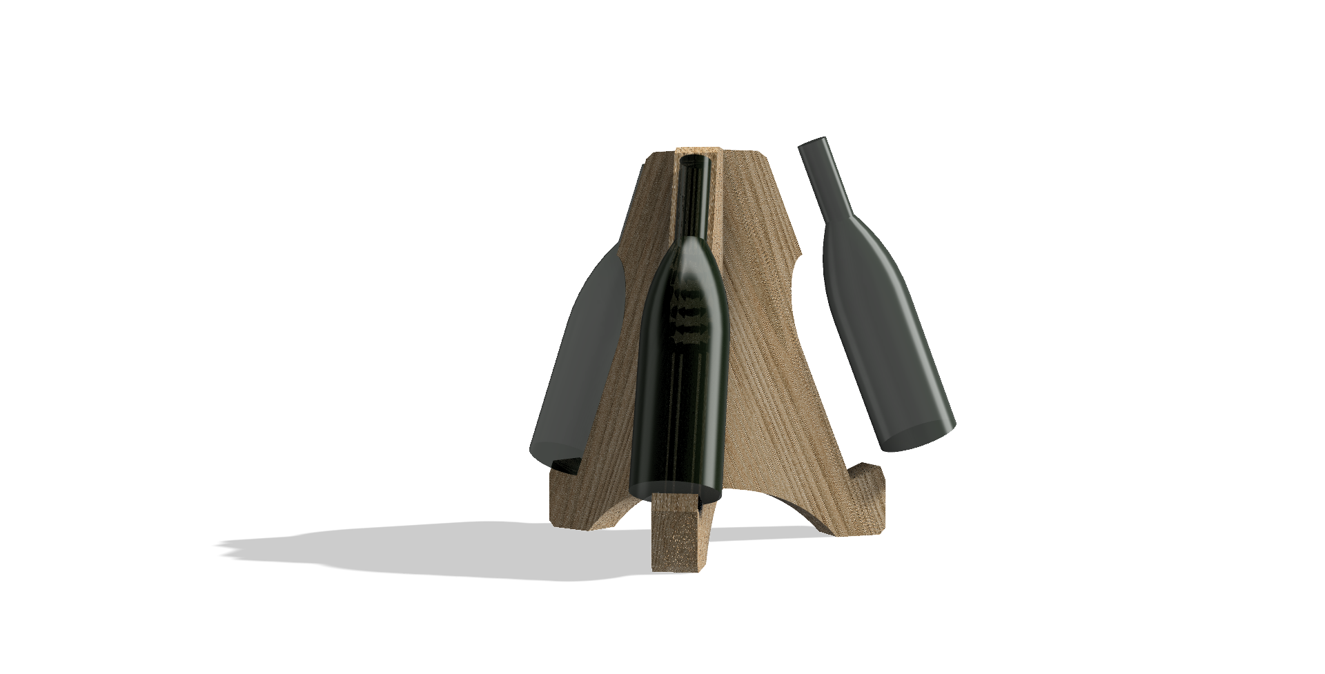 Wine Bottle Holder Render