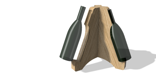 Wine Bottle Holder Render