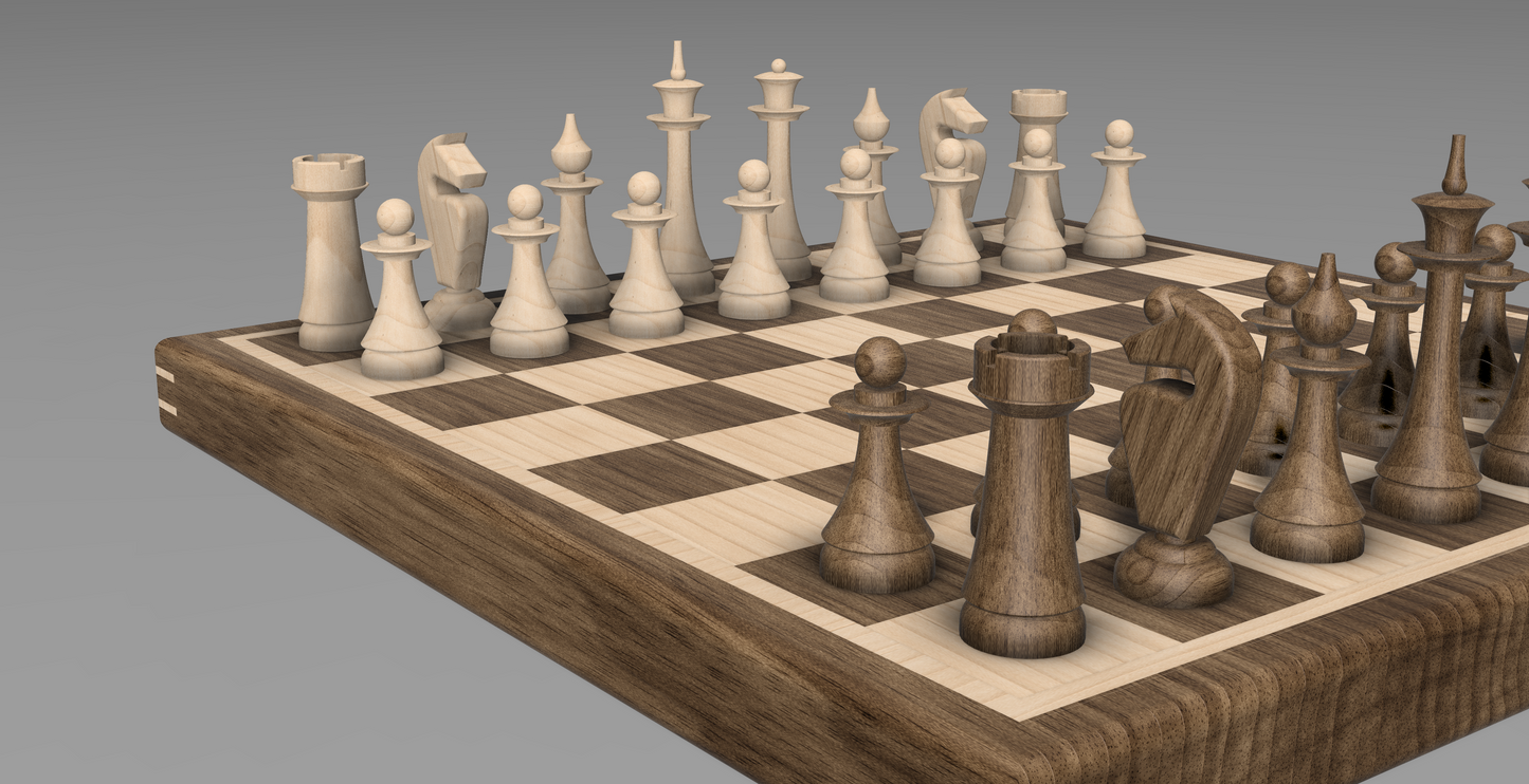 Chess Set Render