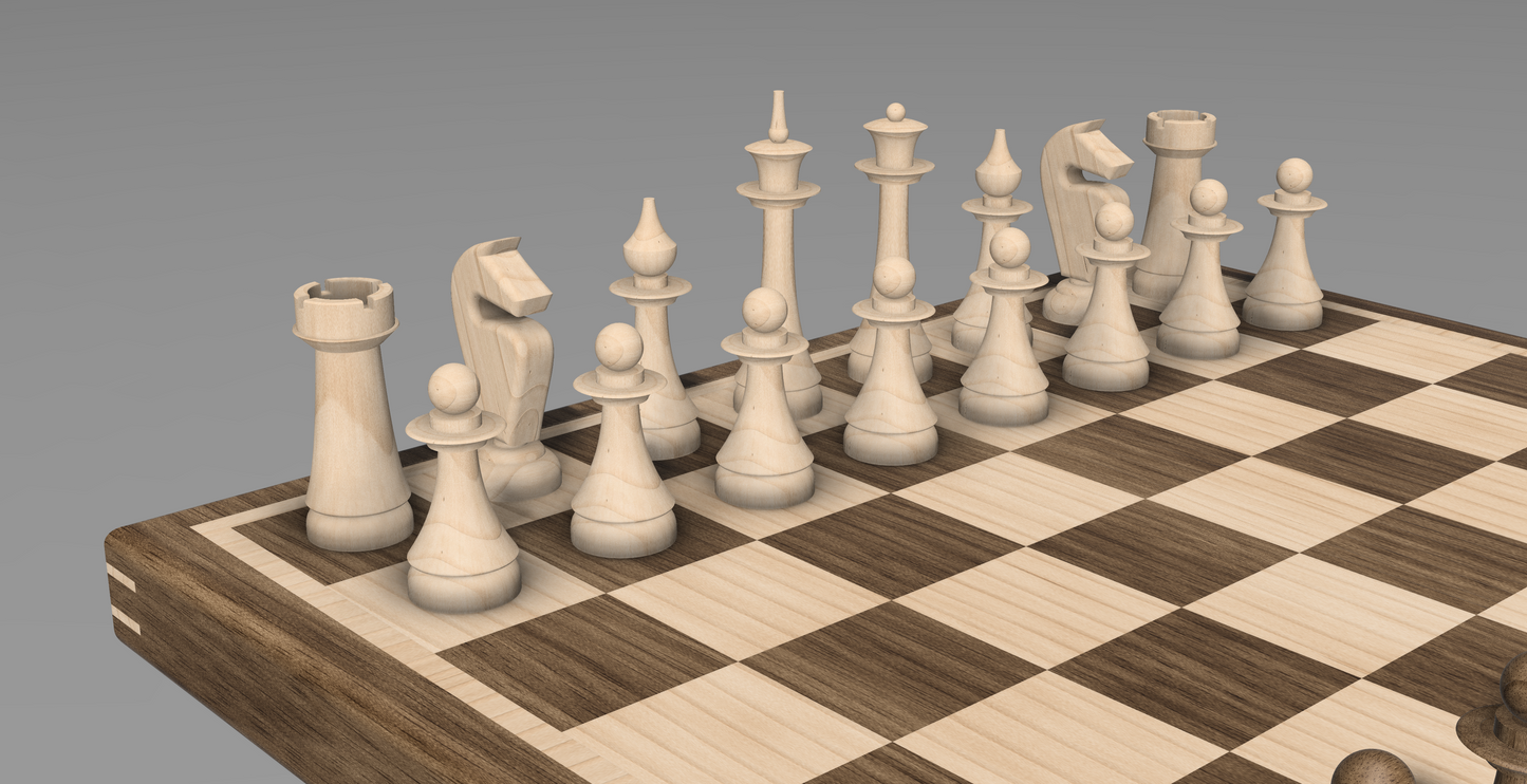 Chess Set Render