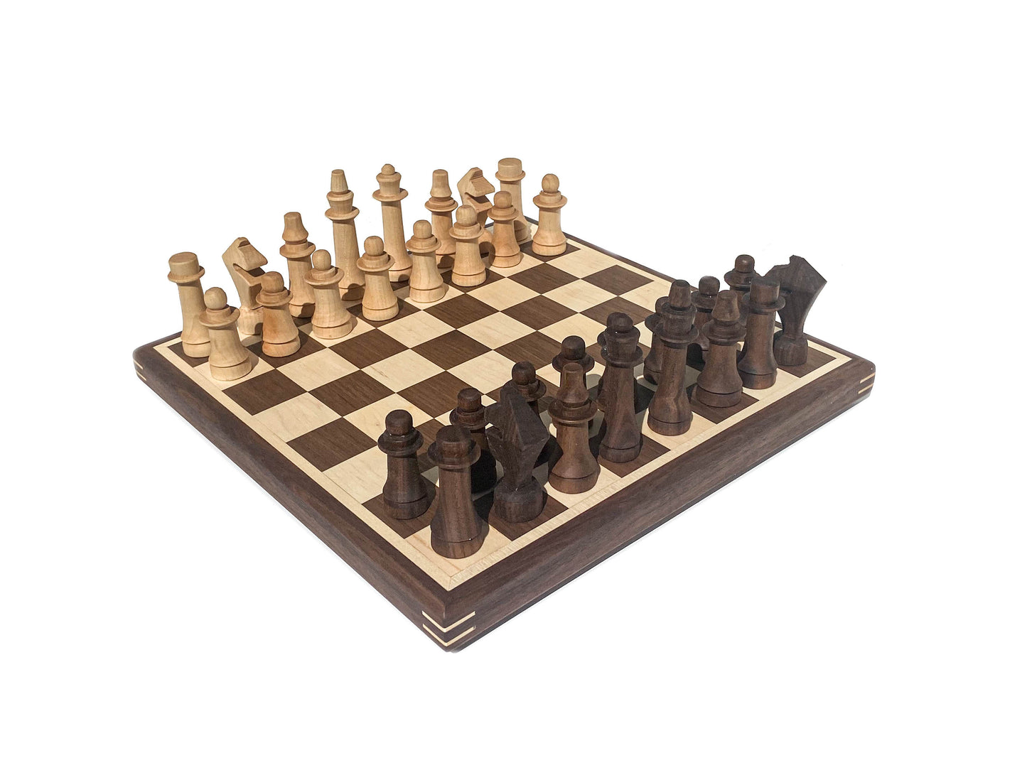 Traditional Hardwood Chess Set - Board and Pieces