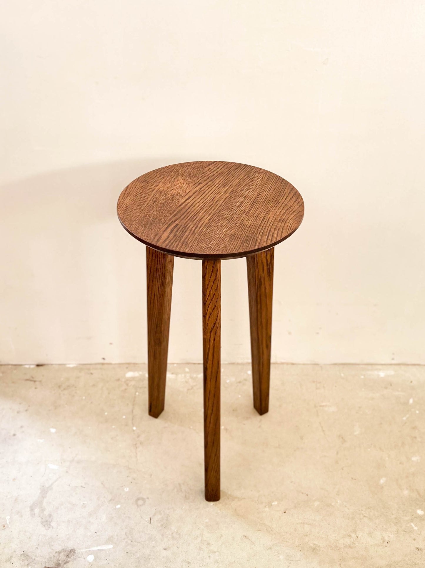 White Oak Side Table (Chocolate)