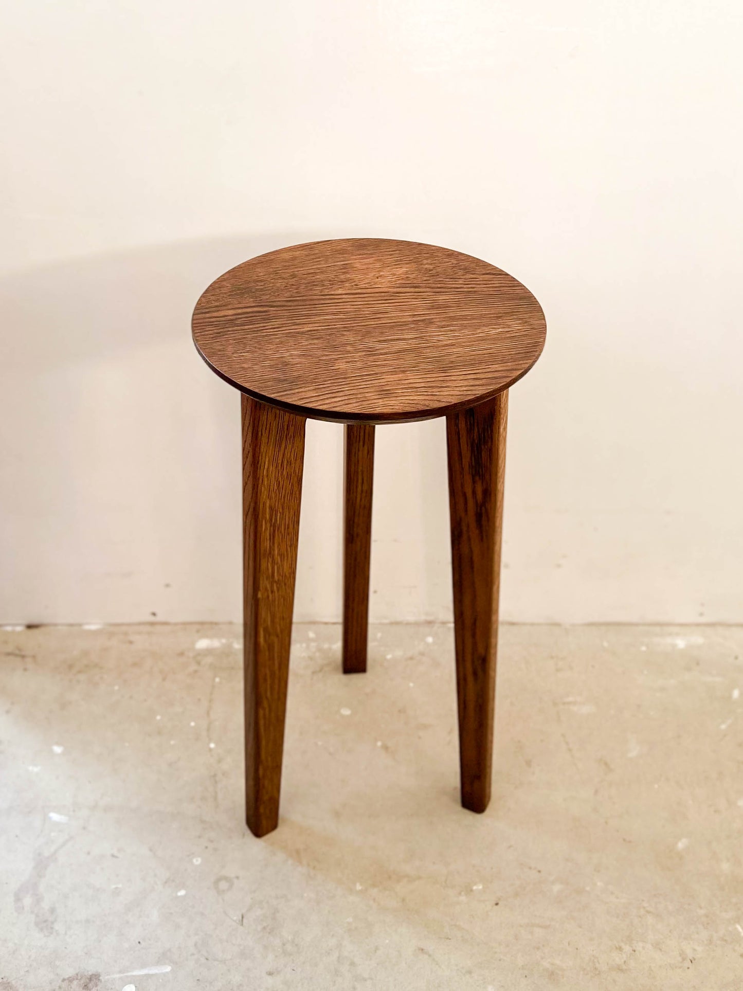 White Oak Side Table (Chocolate)