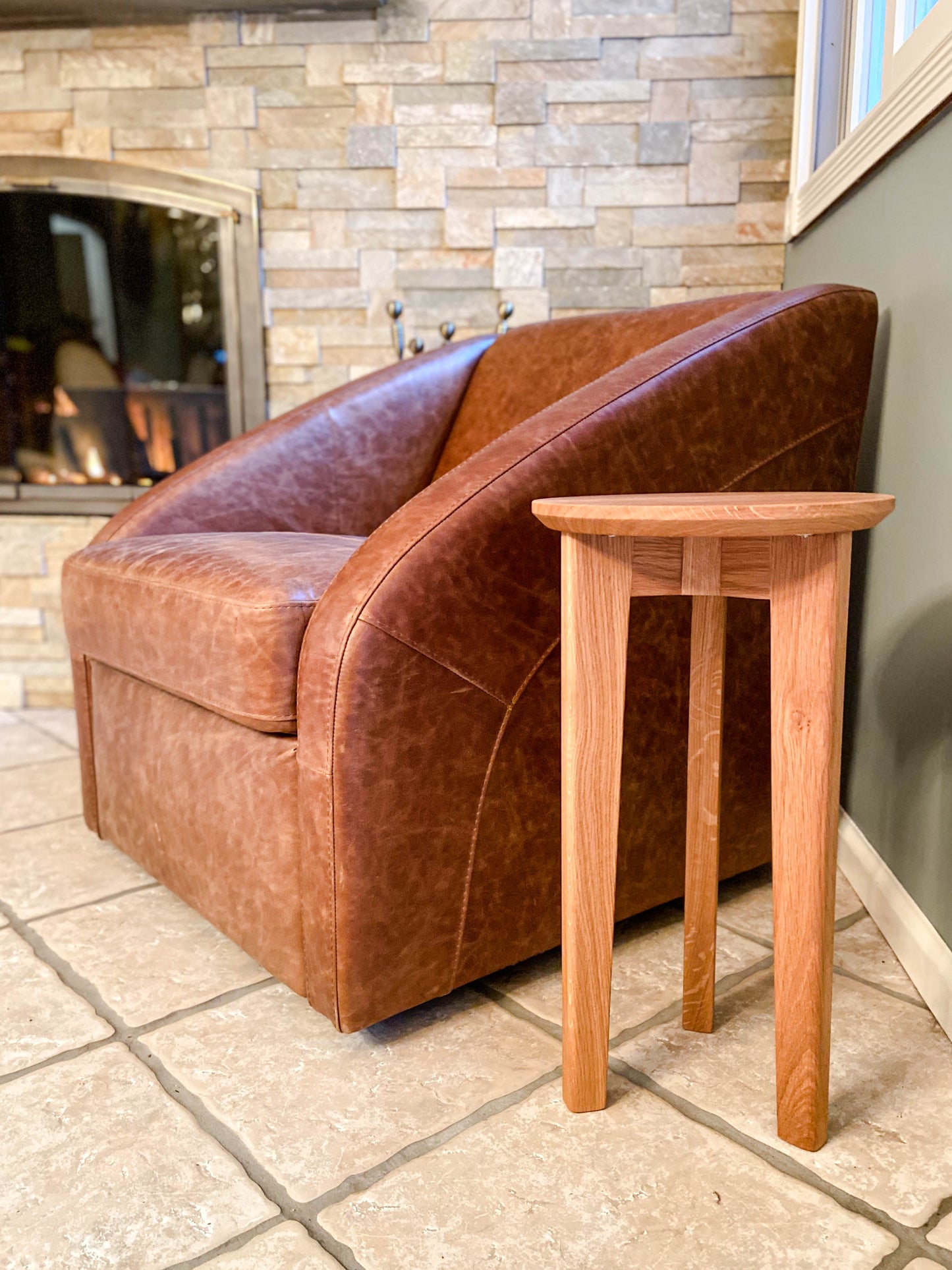 White Oak Side Table (Pure)