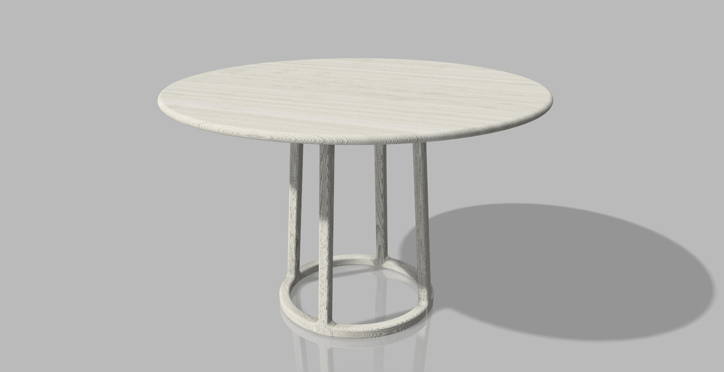 Round Base Dining Table Render