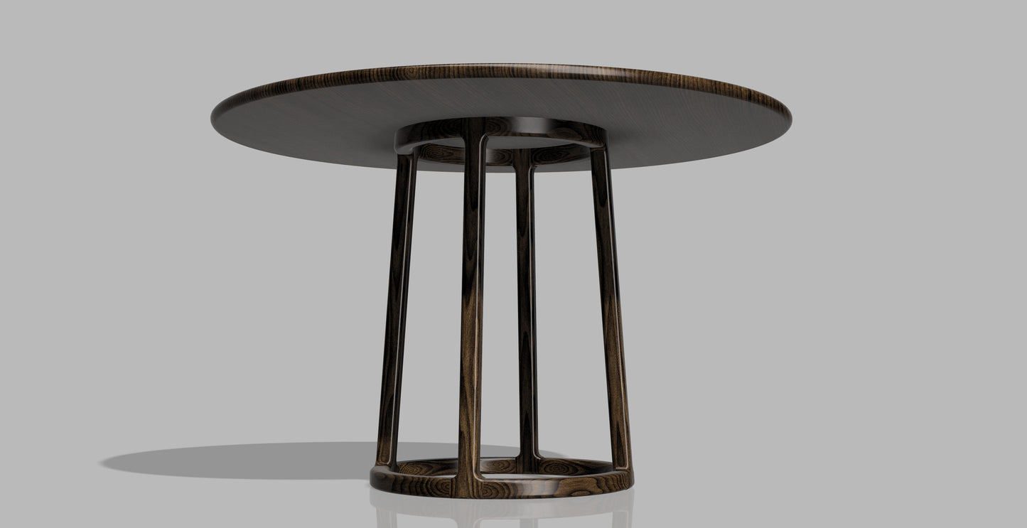 Round Base Dining Table Render